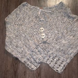 Free people crotchet shrug.